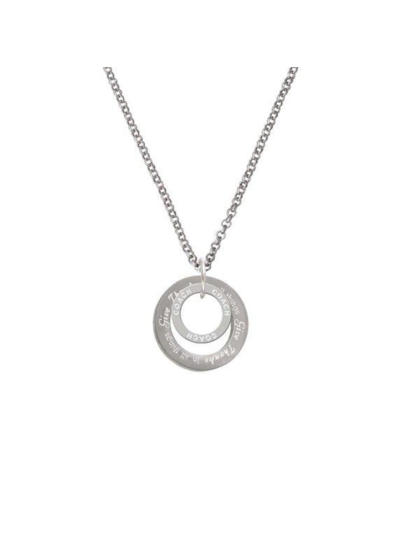 Coach Eternity Ring In All Things Give Thanks Affirmation Ring Necklace