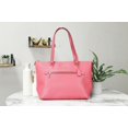 thumbnail image 1 of Coach (F79608) Signature Coated Canvas and Leather Gallery Tote Handbag (Fuchsia), 1 of 3