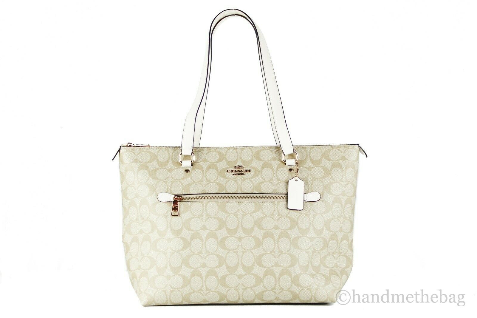 Coach (F79609) Signature Coated Canvas and Leather Gallery Tote