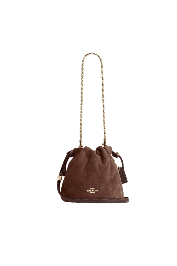 Faye Mini Drawstring Bag With Quilting