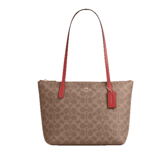 Coach Fiona Zip Tote Bag In Signature Canvas