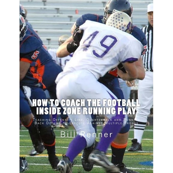 How to Coach the Football Inside Zone Running Play: Teaching Offensive Line, Quarterback and Running Back Details to Execute Against Multiple Fronts