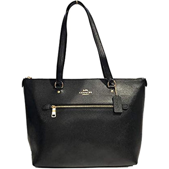 Coach Gallery Tote in Black with Gold Hardware