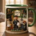 thumbnail image 1 of Coach Gift Mug 3D Effect Sports Tools Thank You Cup for Team Coach, 1 of 4