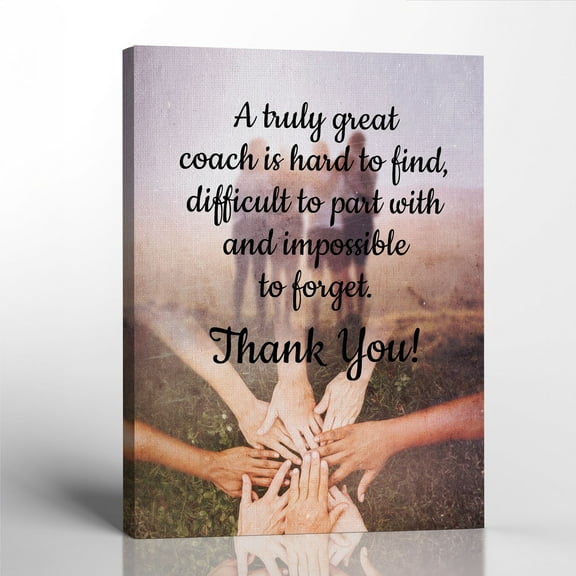 Coach Gifts Canvas Print, Coaches Gift, Coach Photo Frame Individual, Basketball Coach, Volleyball Coach, Football Coach or Cheer Coach, Softball Coach, 11x14