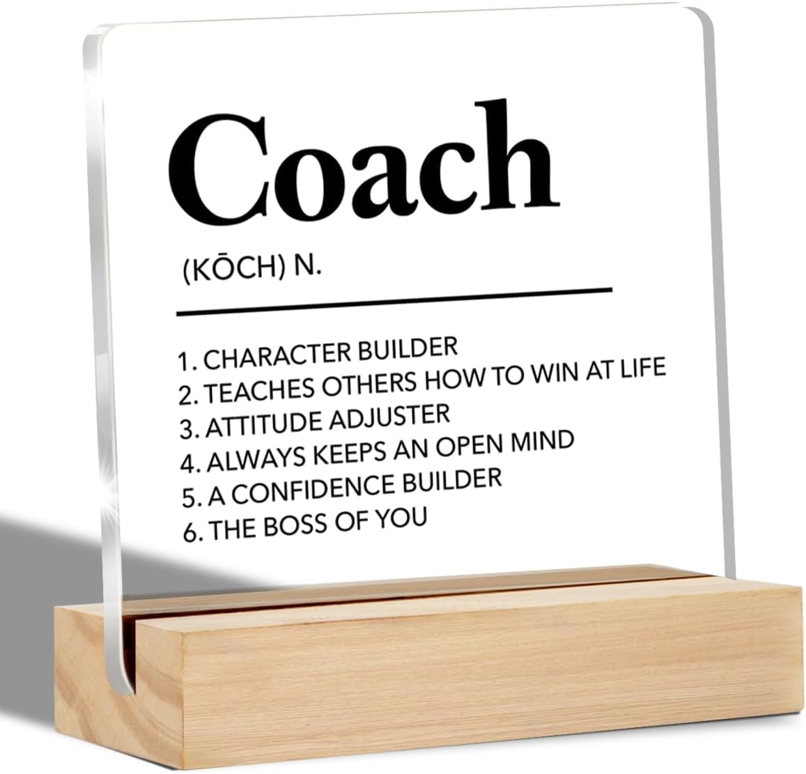 Coach Gifts Coach Definition Clear Desk Decorative Sign Appreciation