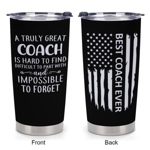 Coach Gifts for Men - Baseball, Soccer Coach Gift - Christmas Cheer Coaches Gifts - Football, Basketball, Swim Coaches Appreciation Gift - Tumbler 20oz