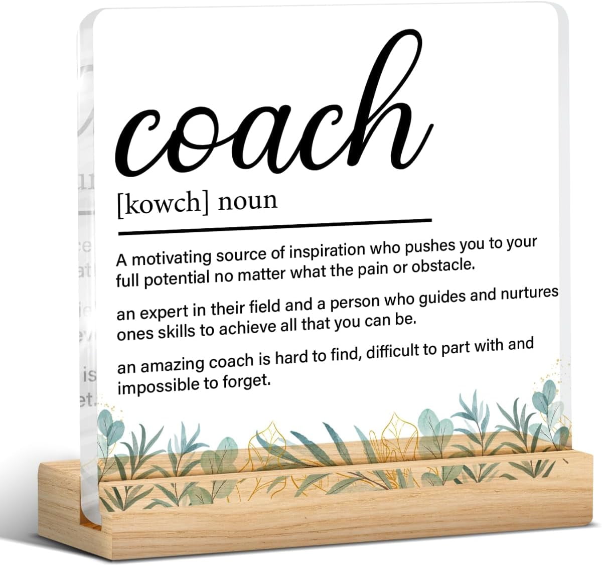 Coach Gifts for Women Men, Gift for Trainer Coach Definition Clear ...
