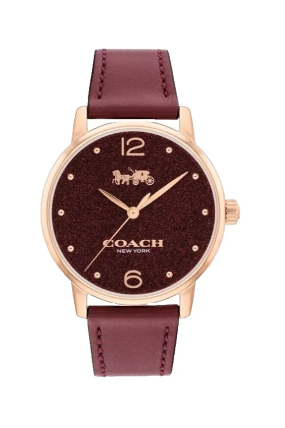 Grand 14504434 Cranberry Logo Dial Leather Strap 36MM Womens Watch