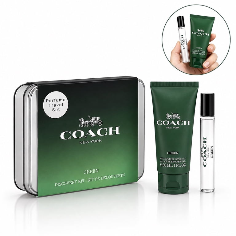 Coach Green EDT Mini Spray Gift Set, Mandarin Violet Patchouli