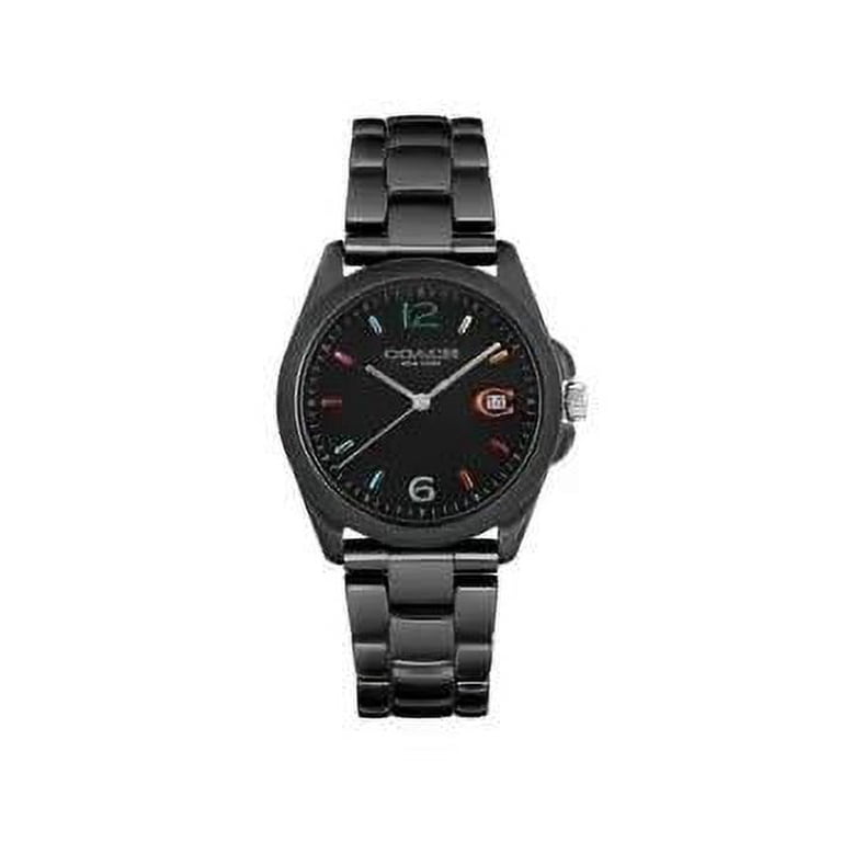 Coach Greyson 36mm Ceramic Black Dial Ladies Quartz Watch 14503927