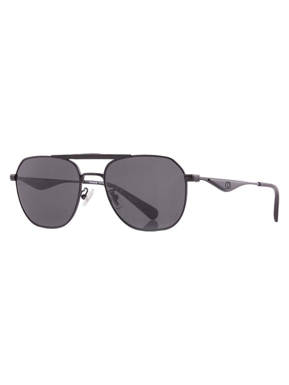 HC 7178 Metal Unisex Pilot Sunglasses Satin Black/Black 57mm Adult