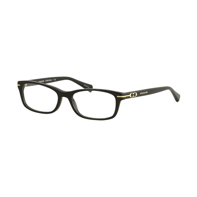 Coach HC6054-5002 Elise Black Rectangular Women's Acetate Eyeglasses ...