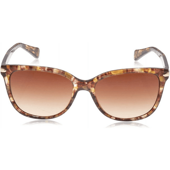 Coach L19 Plastic Womens Cat-Eye Sunglasses Confetti Light Brown 57mm Adult