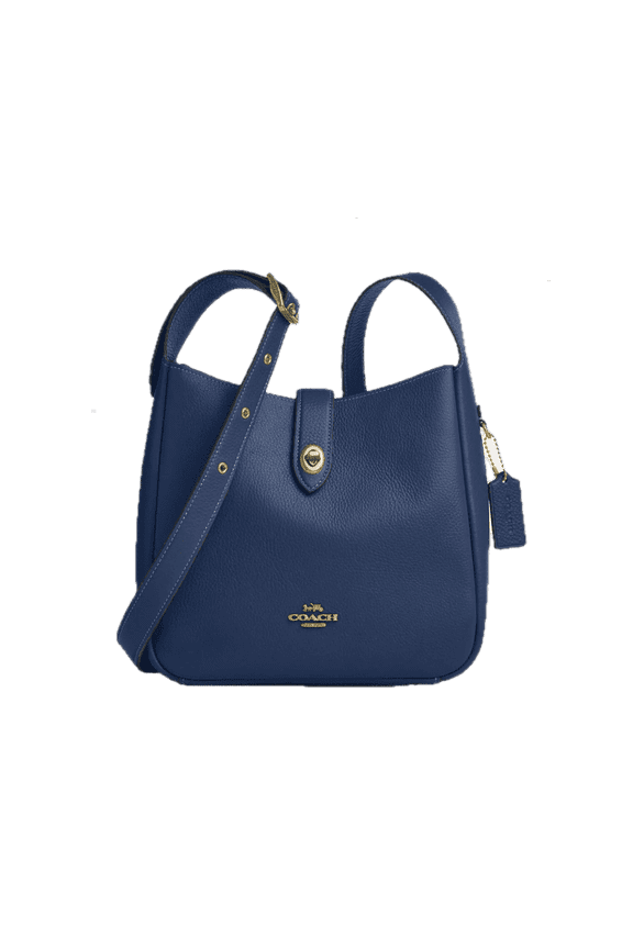 Hadley Leather Convertible Crossbody Bag In Deep Blue