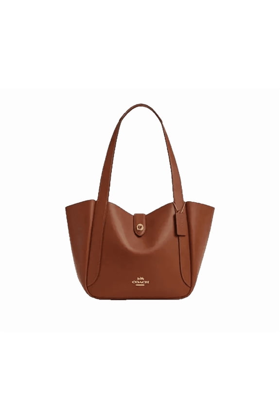 Hadley Turnlock Tote In Tan