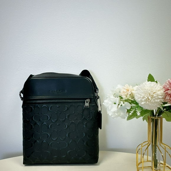 Coach Houston Signature Leather Flight Bag, Multicolor