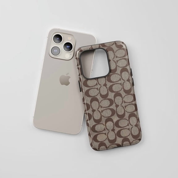 Coach Inspired Elegant Stylish Fashion Brand Aesthetic Art A495 Protective Case for iPhone 17 16 15 14 13 12 11 Pro Max