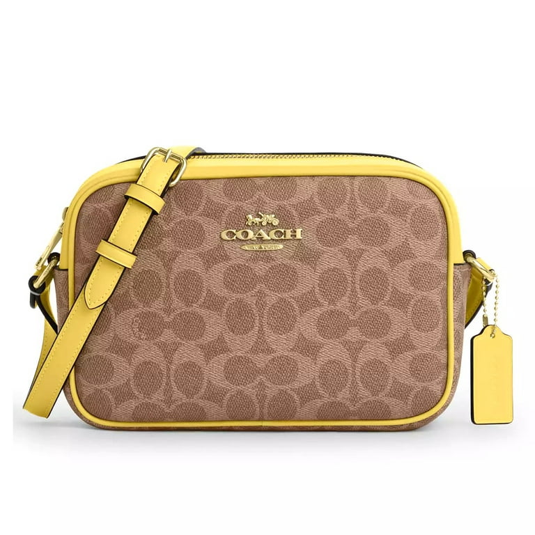 Coach Women's Jamie Top Zip Camera Crossbody Bag in Signature