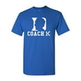 thumbnail image 1 of Coach K Face 1000 Wins 1K Adult T-Shirt Tee, 1 of 2