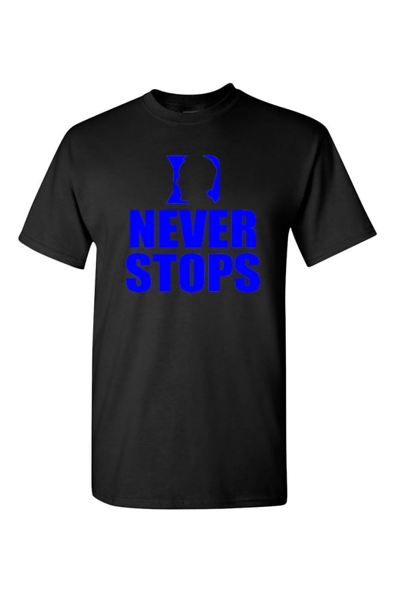 Coach K Never Stops Adult T-Shirt Tee