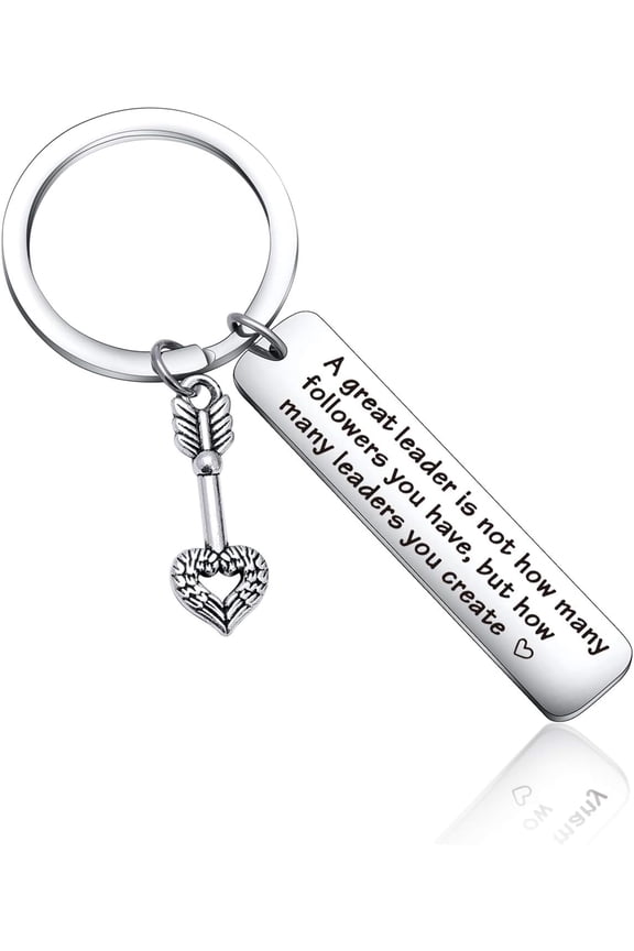 Coach Keychain Boss Keyring Supervisor Gift Great Leader Gift Jewelry Inspirational Gift for Friends Coworker Family