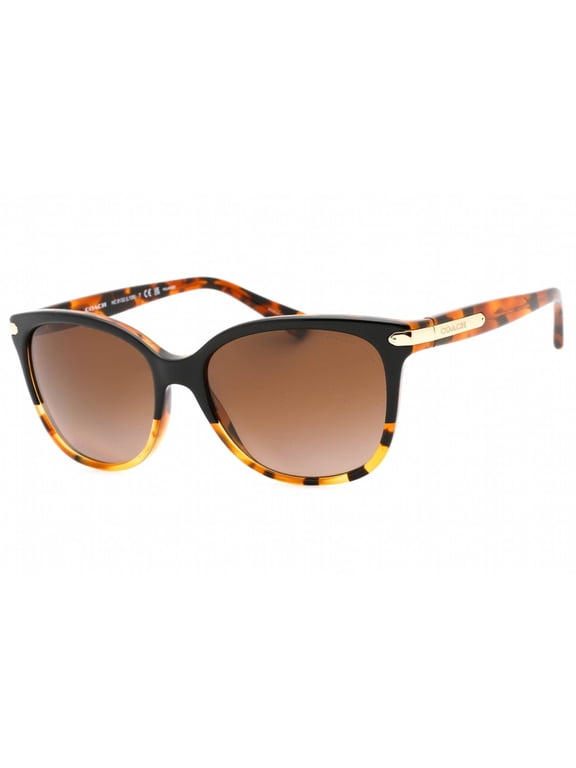 HC8132 5438T5 57mm Cat Eye Sunglasses Women's Black Tortoise Gradient