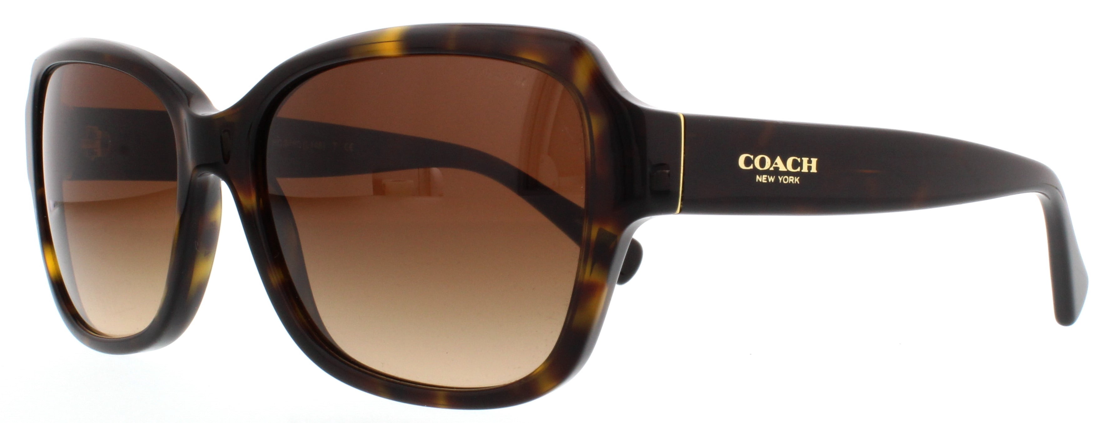 Coach L145 Plastic Womens Rectangle Sunglasses Dark Tortoise  display picture 1
