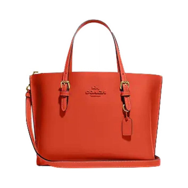 Coach Leather Mollie Tote 25 IM/Mango, Model C4084 - Walmart.com