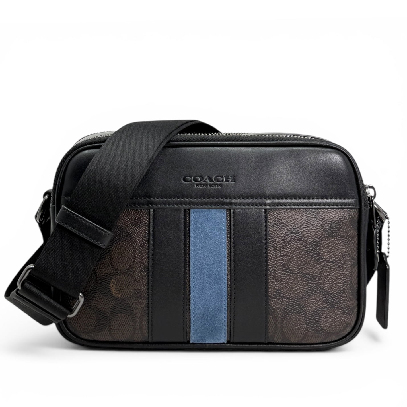 Coach, Men's Graham Crossbody Bag, Signature Canvas, Brown