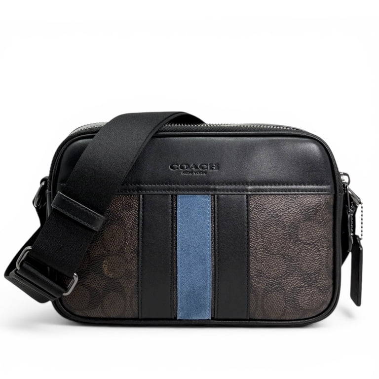 Coach, Men's Graham Crossbody Bag, Signature Canvas, Brown
