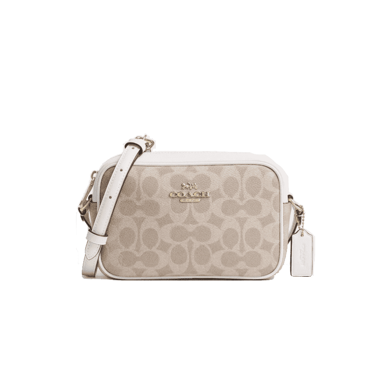Coach, Mini Jamie Camera Bag, Signature Canvas, White - Walmart.com