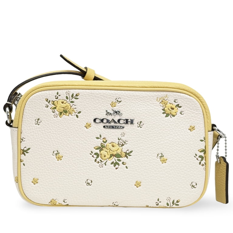 Coach Women's Mini Jamie Zip Camera Crossbody Bag with Floral