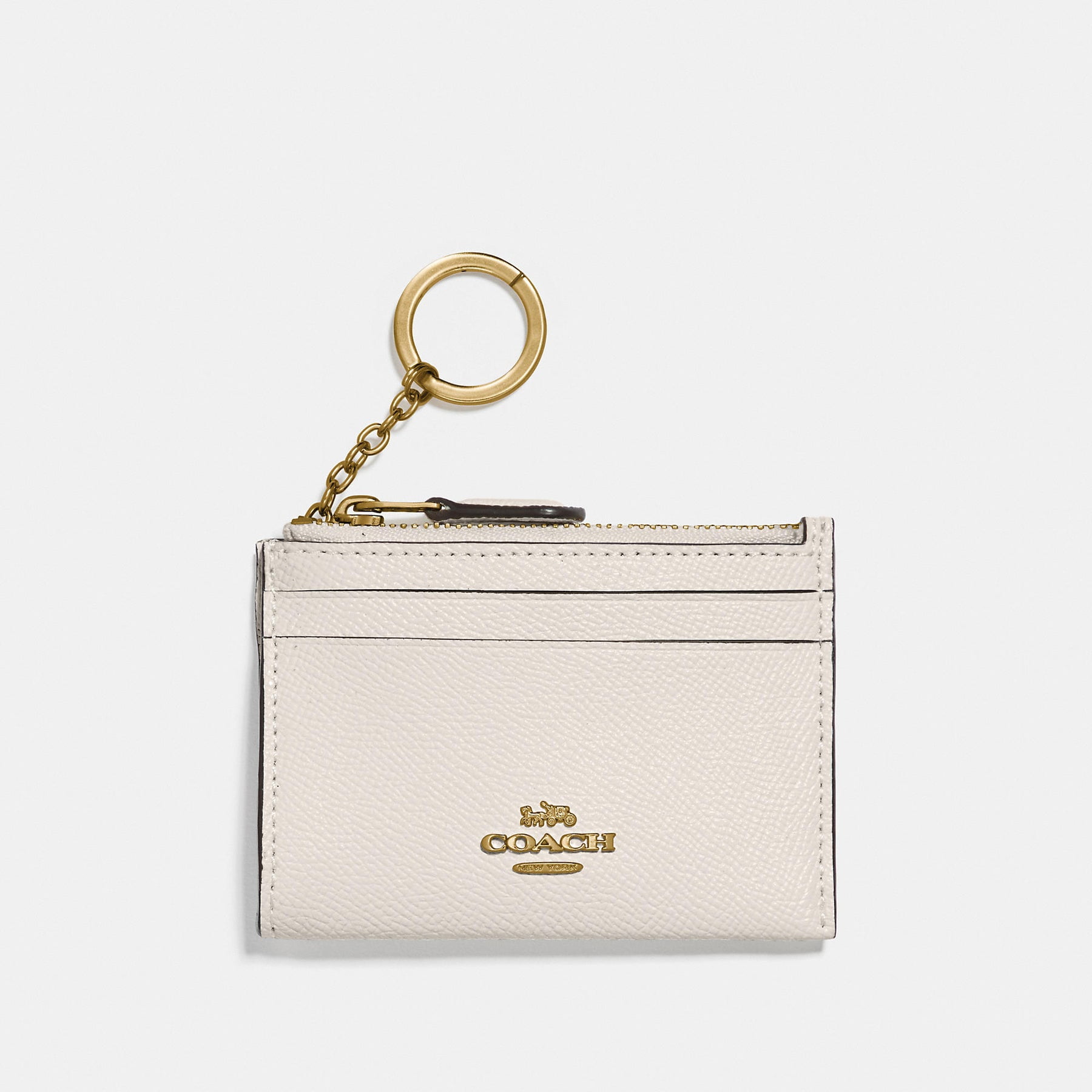 Coach Mini Skinny Id Case (Chalk / Gold) - Walmart.com