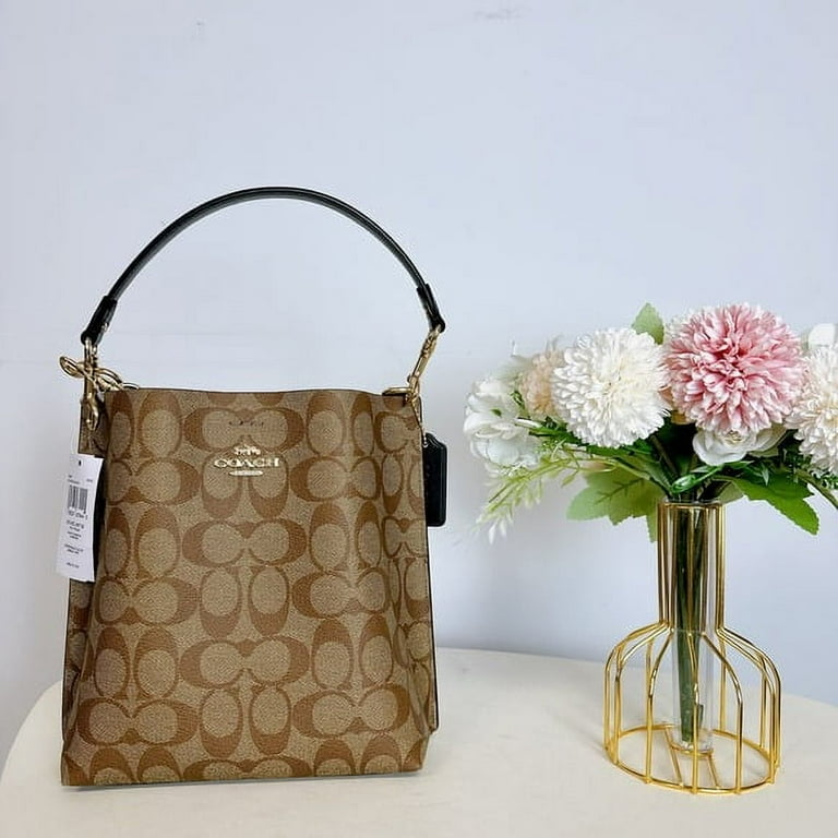 COACH Brand Mollie Bucket Bag 22, Designer Purse in Signature