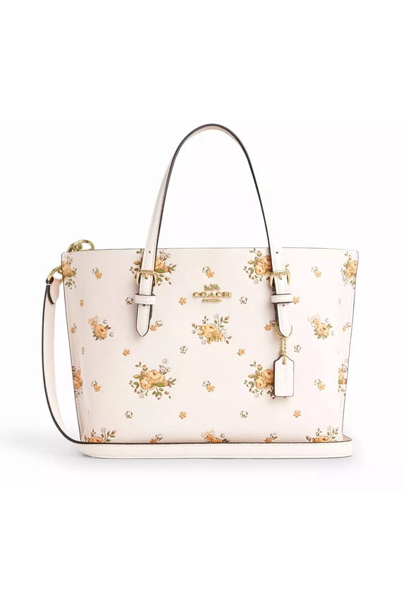 Women's Mollie Medium Satchel with Floral Print (Chalk Multi)