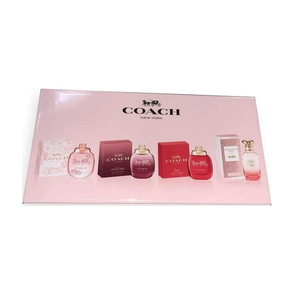 Coach New York 4 piece Womens Mini Gift Set Floral, Wild Rose, Love, Sunset NIB