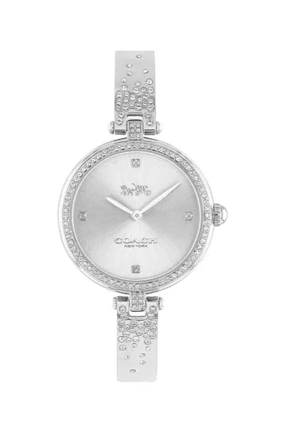 Park 14503650 Silver White Dial Silver Bangle Bracelet 30MM Womens Watch