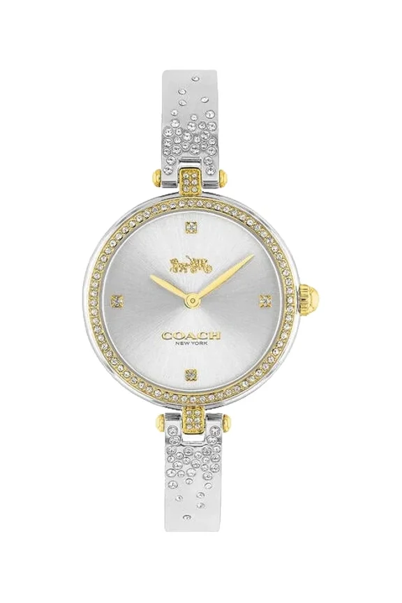 Park 14503652 Silver Dial Gold Case Silver Bangle Bracelet 30MM Womens Watch