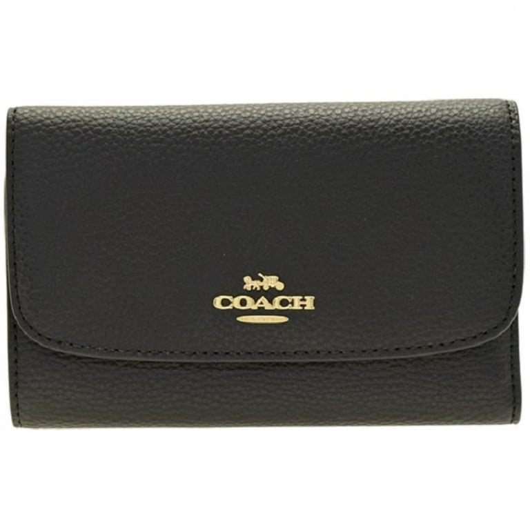 NEW purchases Coach Envelope Leather Wallet In Black