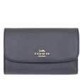 thumbnail image 1 of Coach Pebble Medium Envelope Wallet (Midnight), 1 of 5