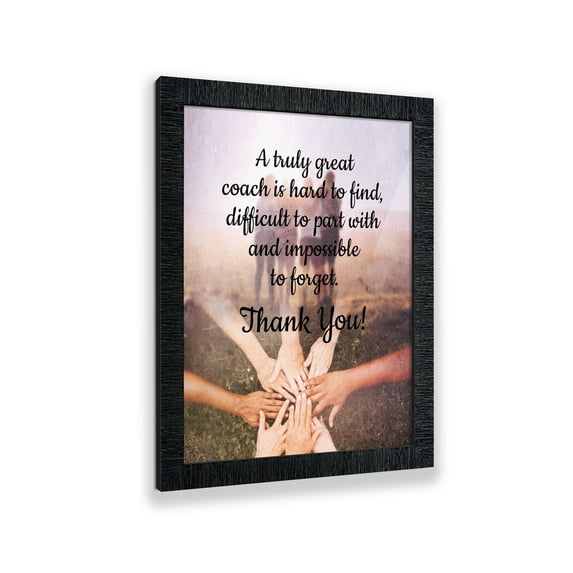 Coach Picture Frame, Coach Thank You Gift for Men or Women, Coaches Gifts for Basketball Coach, Volleyball Coach, Football Coach or Cheer Coach, Team Coach Gift for Baseball or Softball, 2127CH