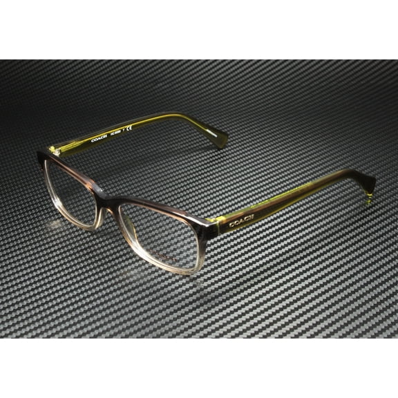 Coach  Plastic Womens Rectangle Eyeglasses Olive Brown Gradient 51mm Adult