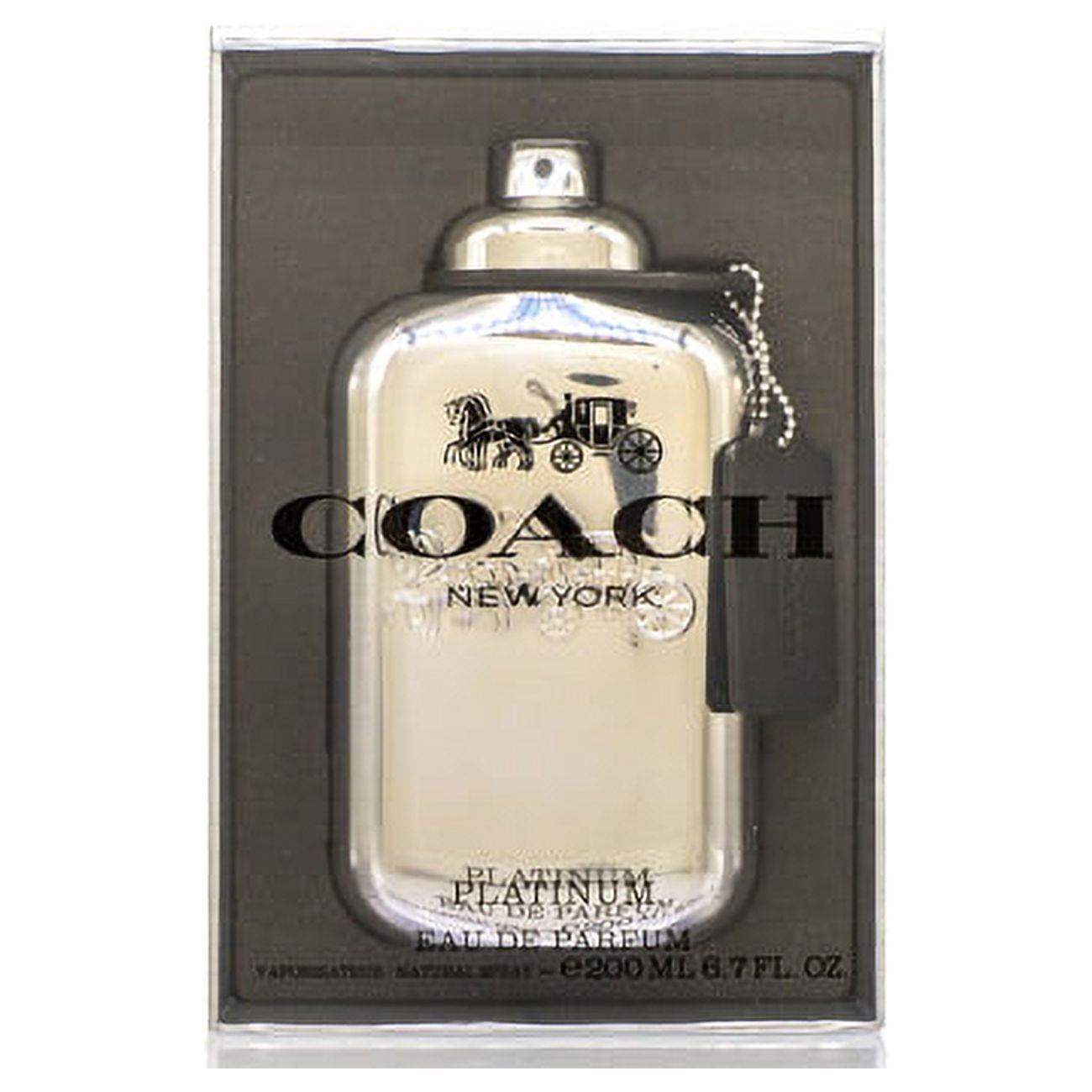 Coach New York Platinum by Coach 3.3 / 3.4 oz EDP Cologne for Men Tester  3386460096898