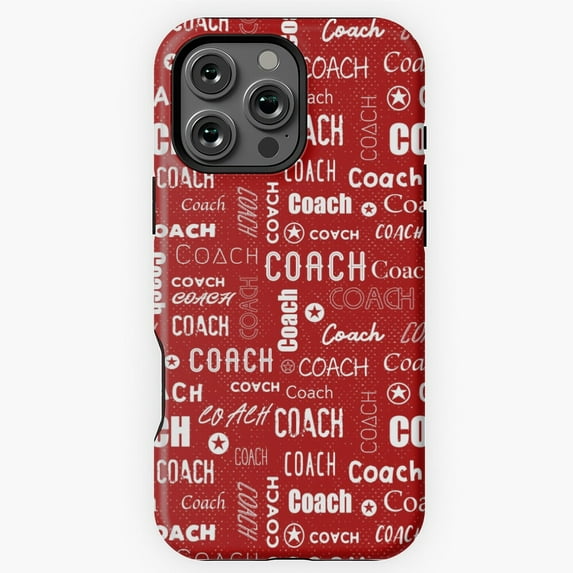 Coach Red Appreciation Sport Gift Phone Case for iPhone 16 15 14 13 12 11 Pro Max