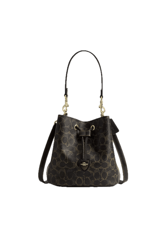 Rowan Bucket Bag In Loved Signature Canvas With Charms