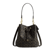 Coach Rowan Bucket Bag In Loved Signature Canvas With Charms