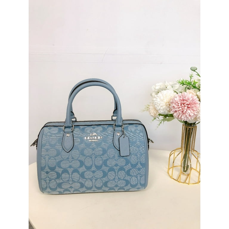 Coach rowan satchel blue new arrivals