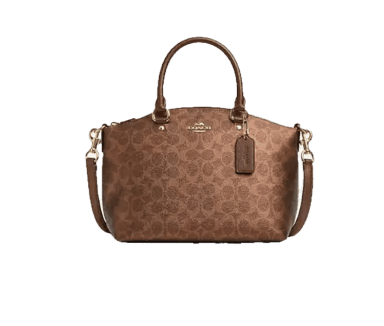 Coach Sadie Satchel Bag In Signature Canvas - Walmart.com