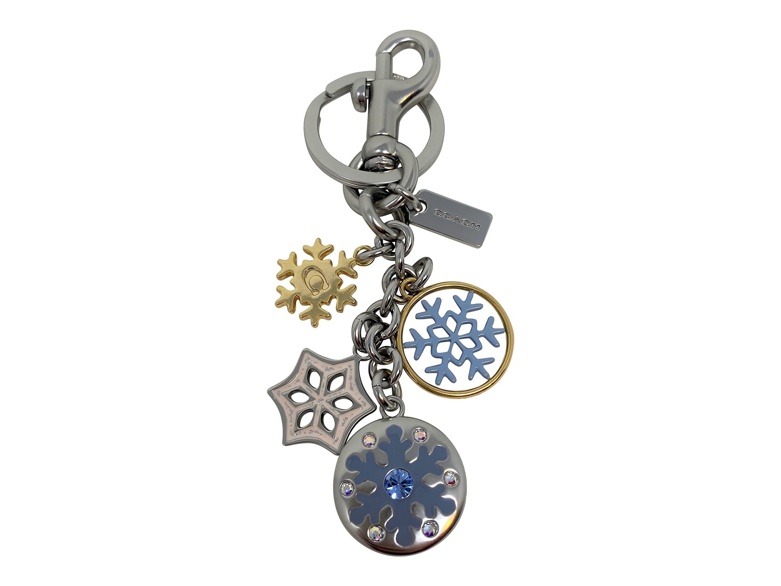 Coach Snowflake Cluster Bag Charm Key Chain Style No. C7100